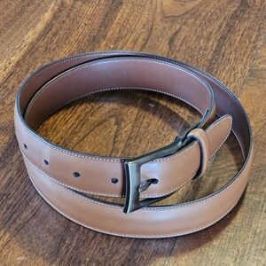 Perry Ellis Portfolio Brown Genuine Belt Leather Lined in Faux leather Size 36